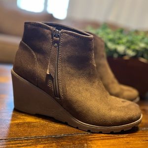 Wedge Ankle Boot with Memory Foam